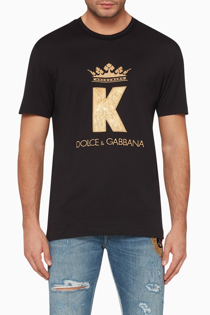 

King Logo-Print T-Shirt, Black