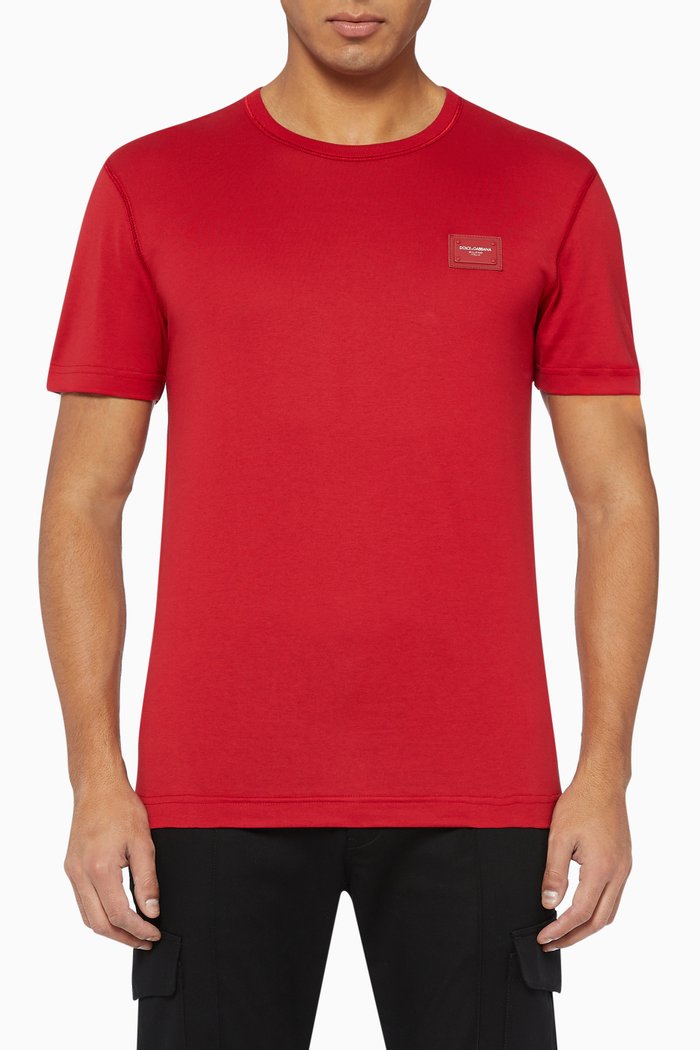 

Logo Plaque Jersey T-Shirt, Red