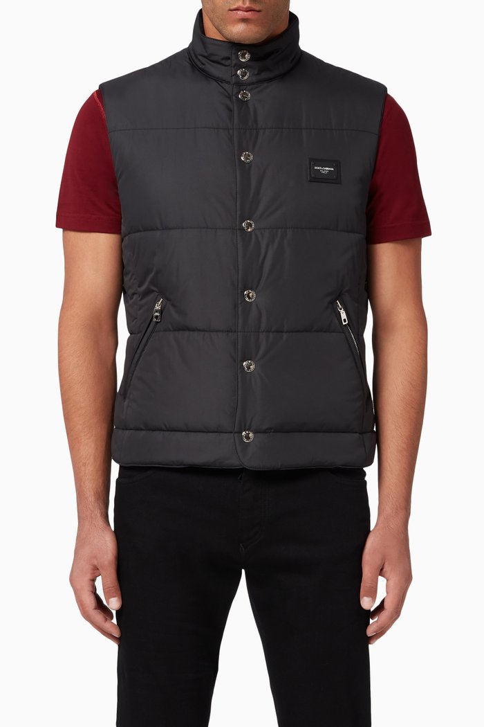 

Logo Plaque Gilet, Black