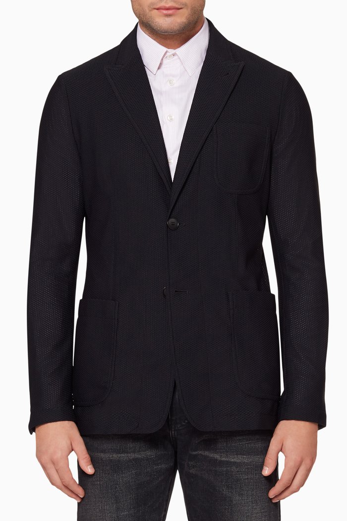 

Pique Sports Jacket, Black