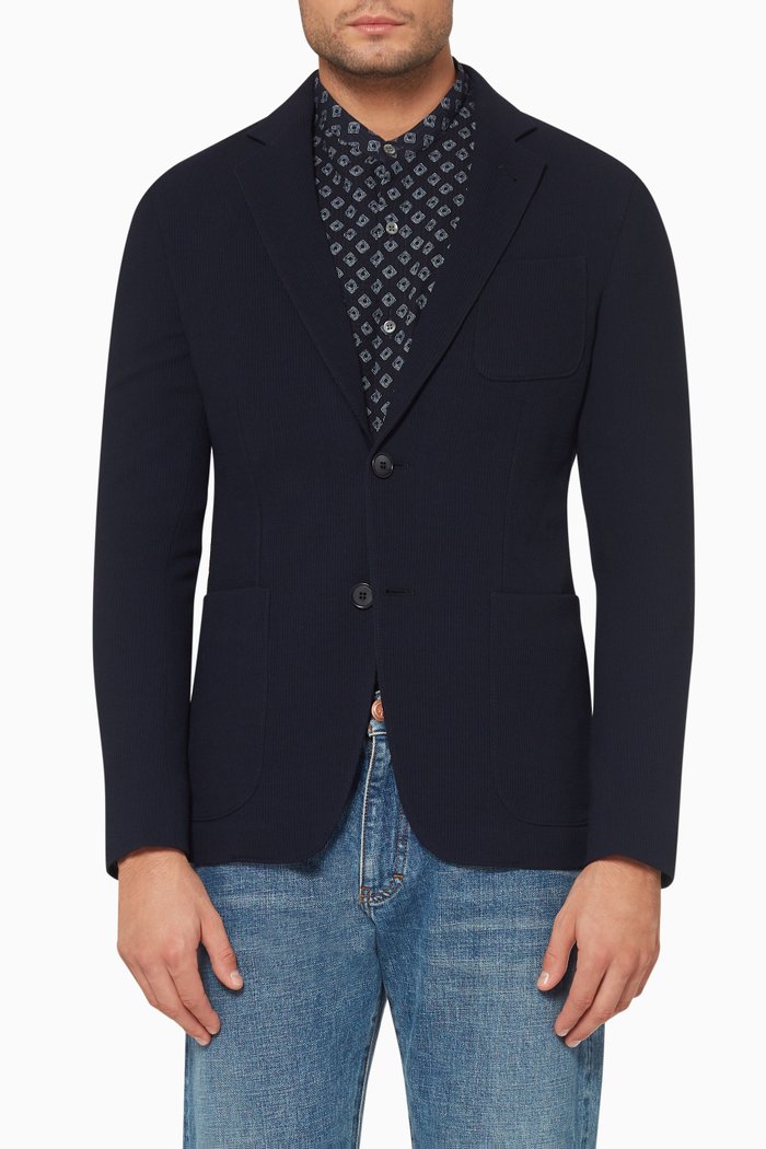 

Upton Cannette Wool Jacket, Blue
