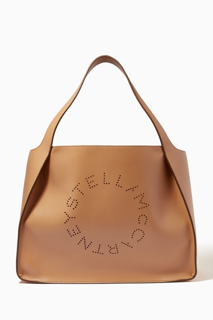 

Stella Logo Tote Bag in Eco Alter Nappa, Brown