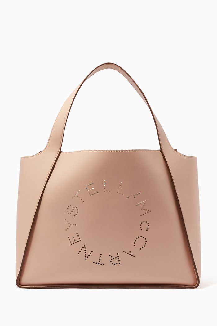 Stella Logo Tote Bag in Eco Alter Nappa, Pink