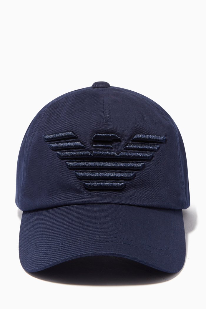 

Embroidered Eagle Logo Baseball Cap, Blue