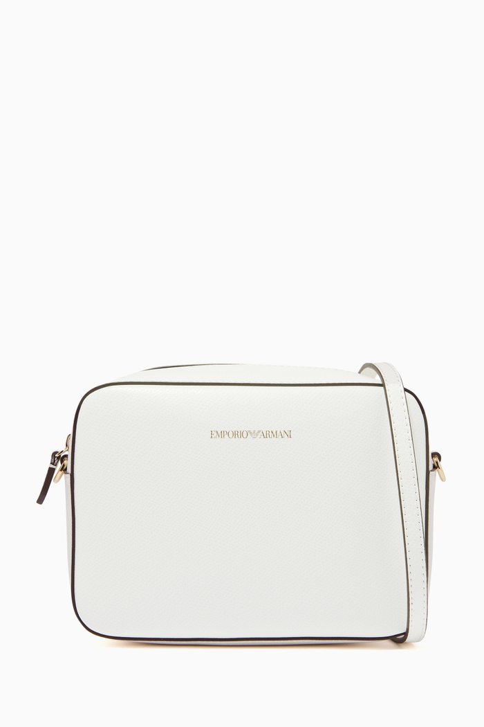 

EA Charm Mini Camera Bag in Eco Leather, White