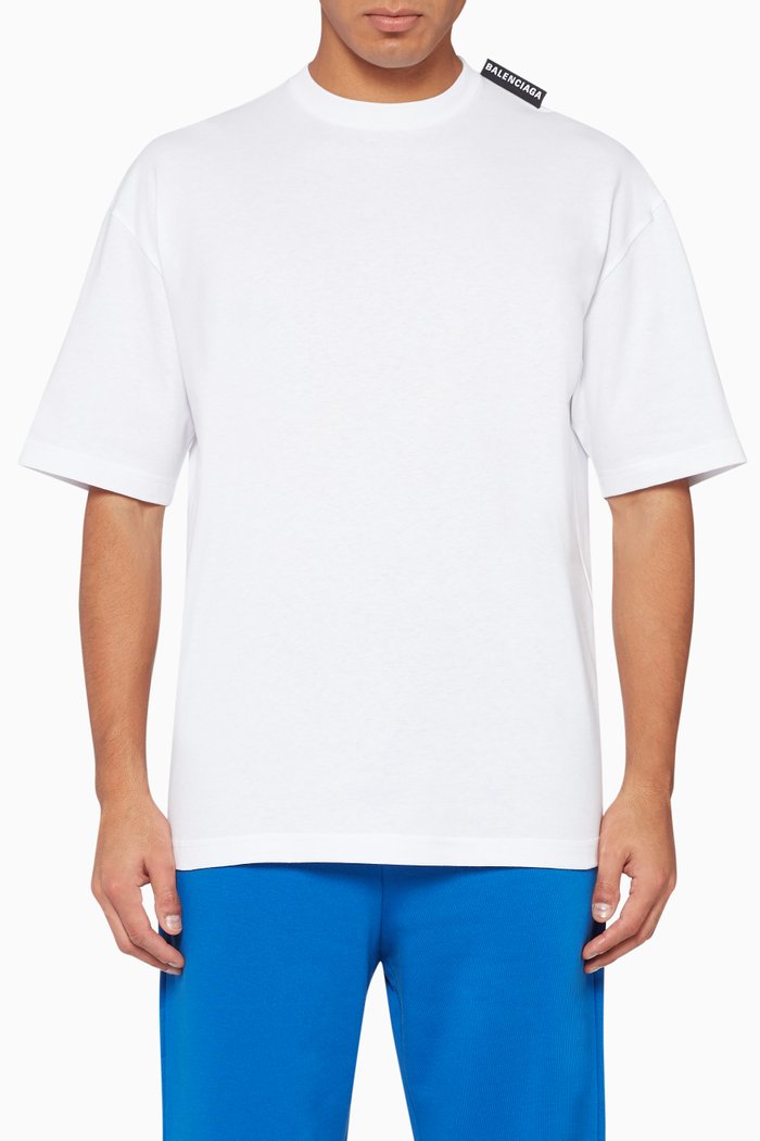 

Logo Tag Crewneck T-Shirt, White