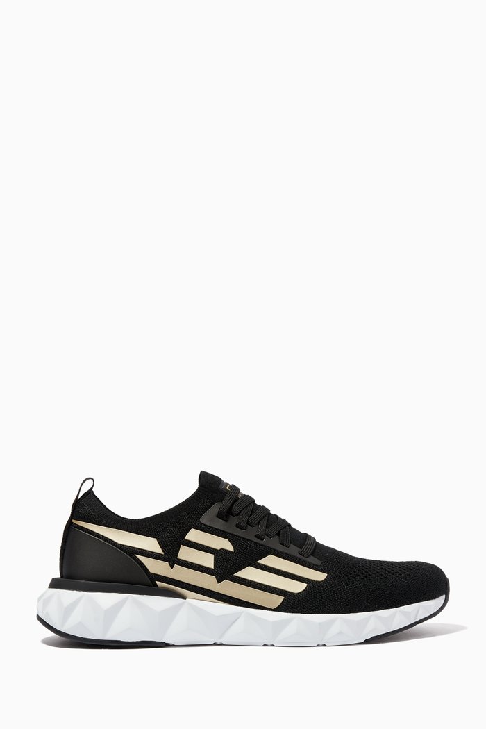 

EA7 Ultimate Sneakers in Knit, Black