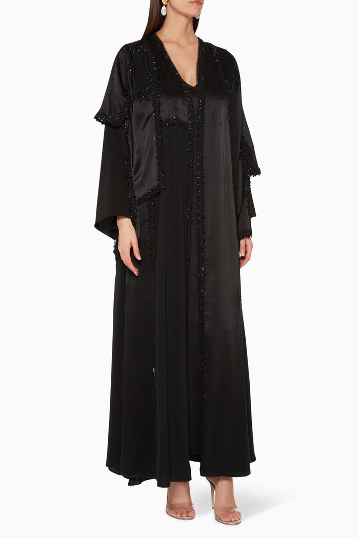 

Embellished Abaya & Sheila, Black