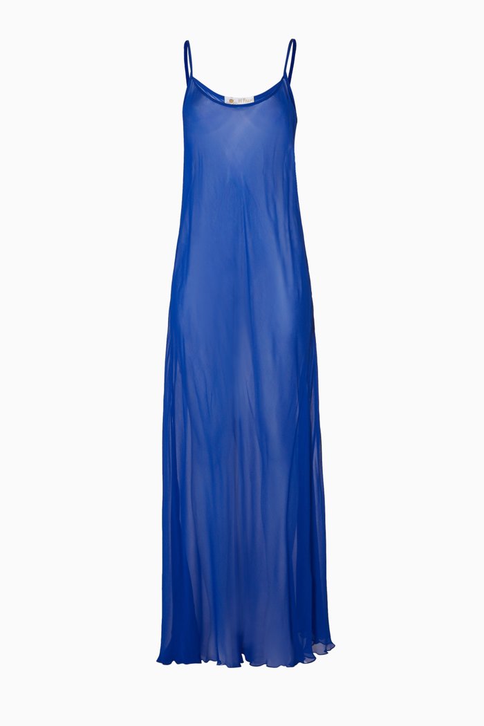

Sheer Jalabiya Inner Dress, Blue