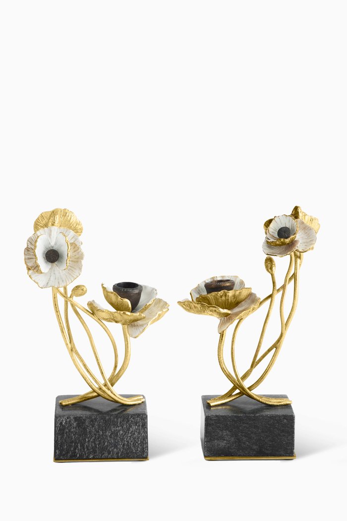 

Anemone Candle Holders, Set of Two, Multicolour
