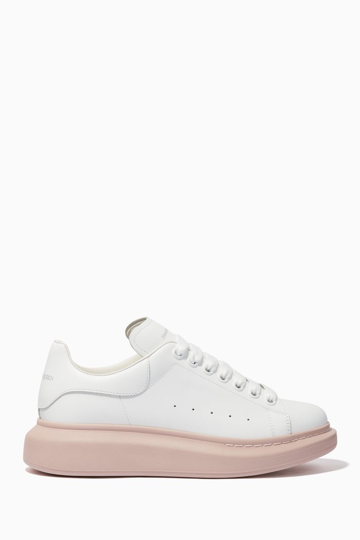 

Oversized Leather Sneakers, Pink