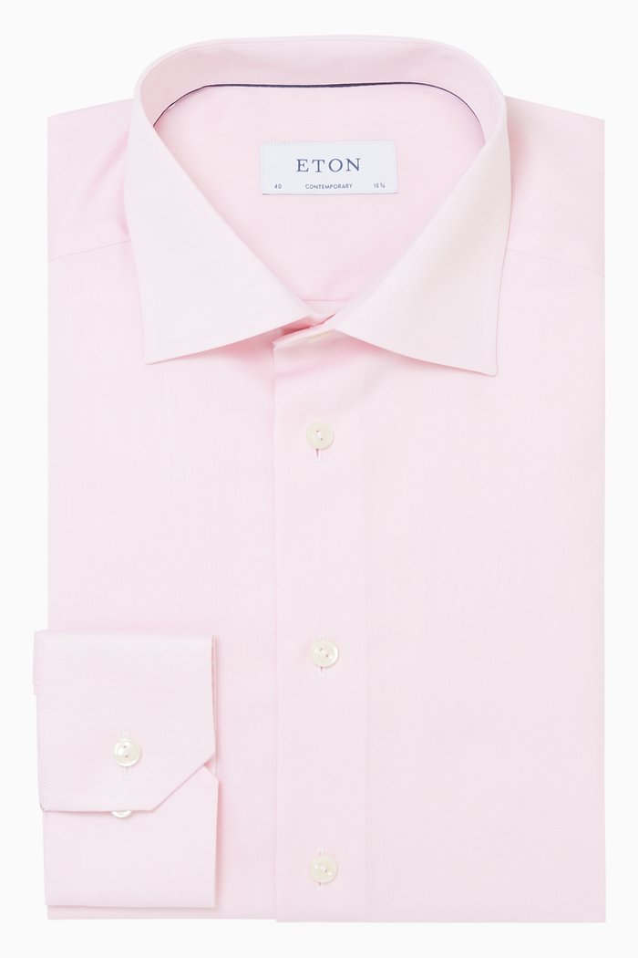 

Contemporary-Fit Cotton Shirt, Pink