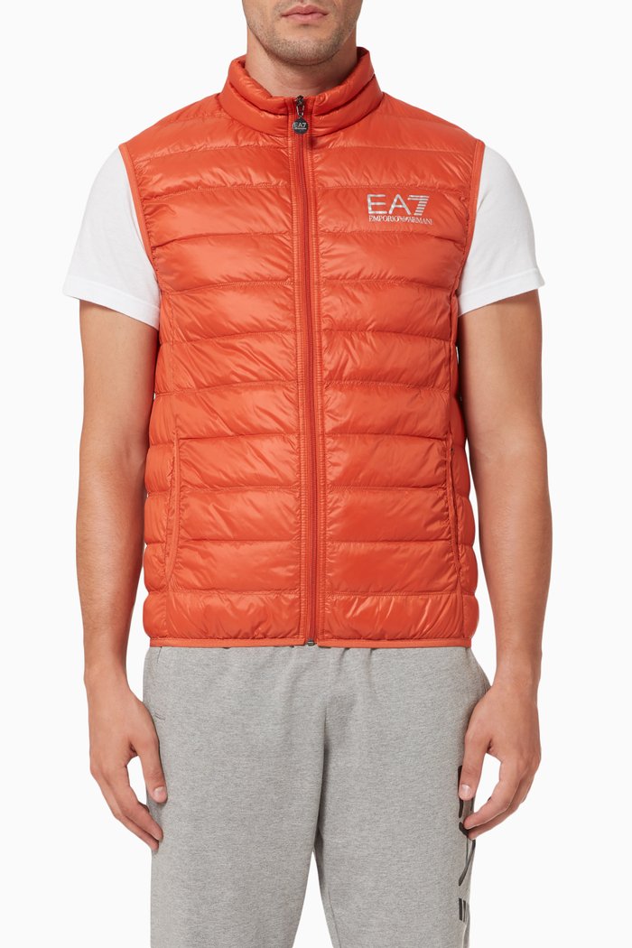 

EA7 Train Core ID Vest in Nylon & Down, Blue