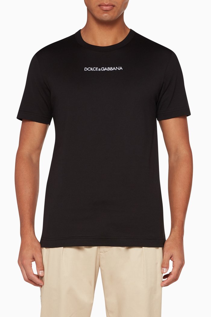 

Logo Embroidered T-Shirt, Black