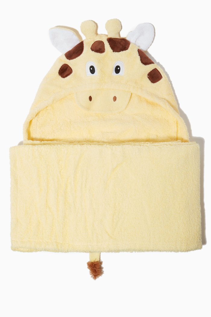 

Giraffe Hooded Towel, Yellow
