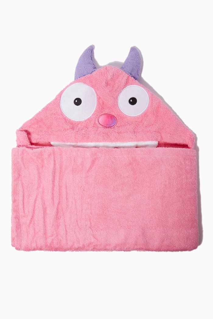 

Monster Pink Hooded Towel