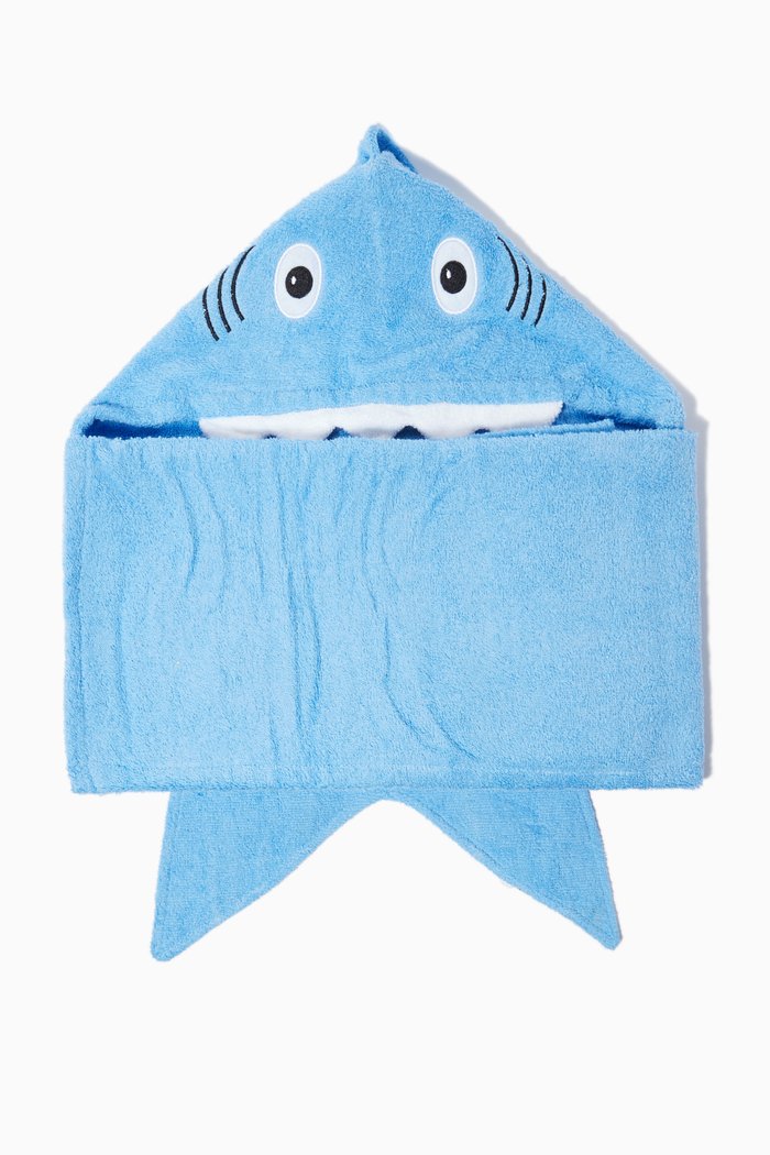 

Shark Hooded Towel, Blue