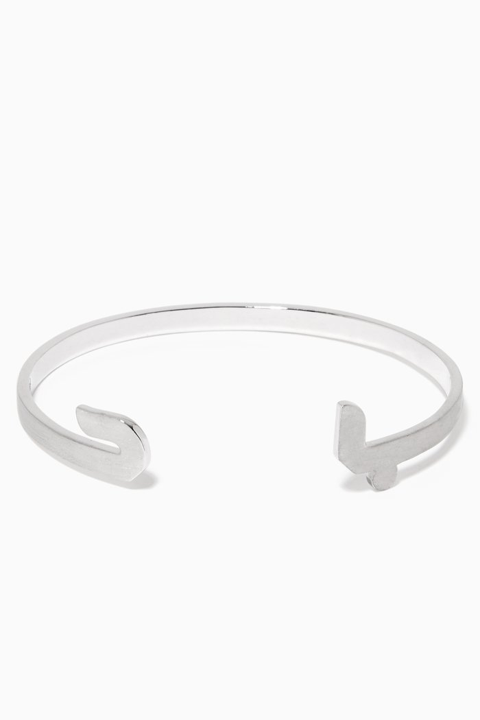 

Arabic H & B Love Silver Cuff