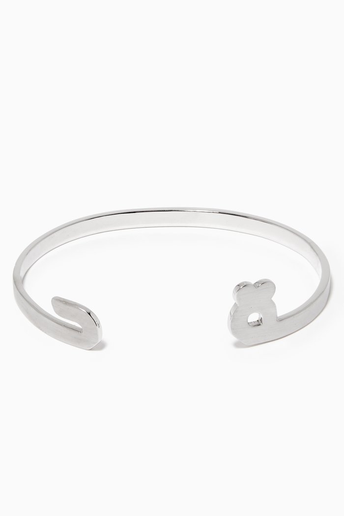 

Arabic H & K Worth Silver Cuff, Black