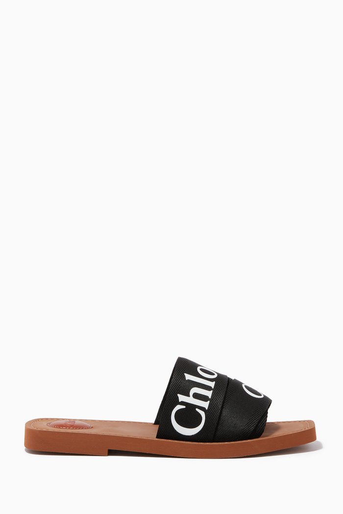 

Woody Logo Canvas Slides, Black
