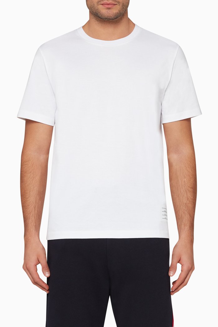 

Relaxed-Fit Patch Detail T-Shirt, White