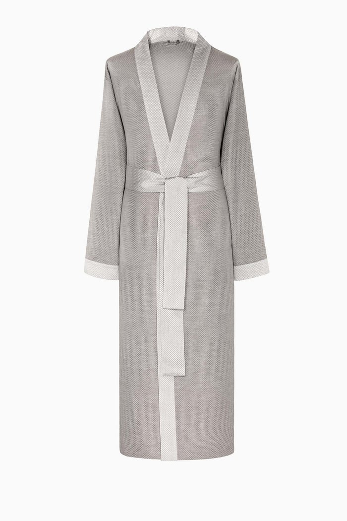 

Orlando Jacquard Weave Bathrobe, Grey