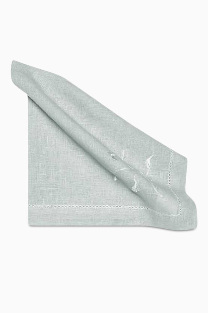 

Iris Embroidered Table Linen Set, Grey