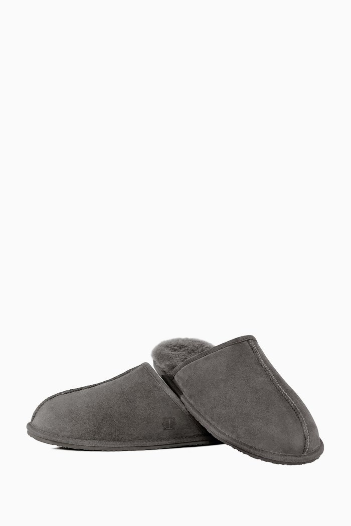 

Edmund Sheepskin Slippers, Grey