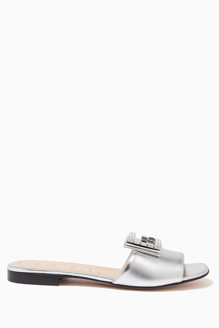 

Madelyn Metallic Brooch Slides, Silver