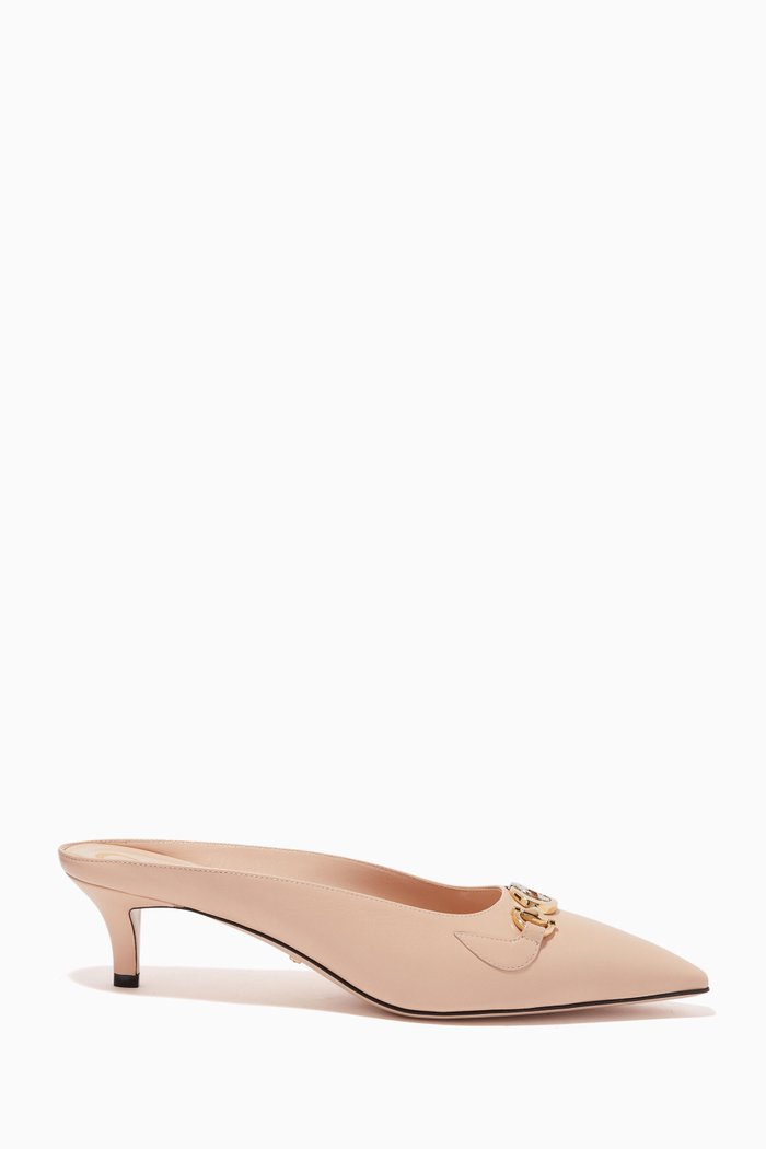 

Zumi Leather Mules, Neutral