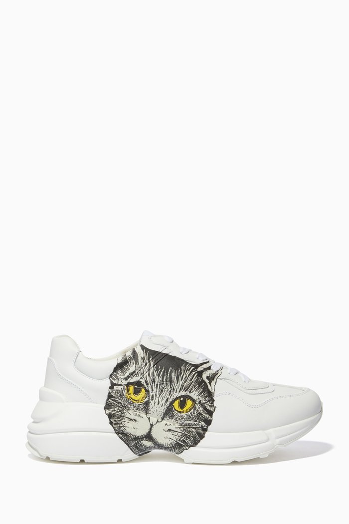 

Rhyton Mystic Cat Sneakers, White
