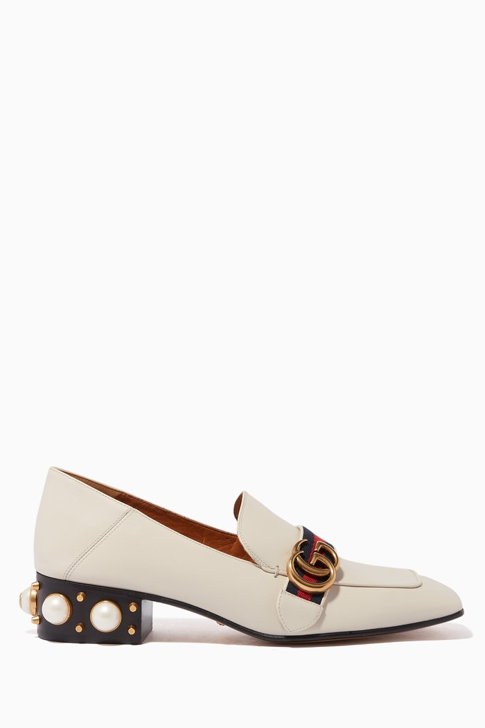 

Peyton Pearl Heel Loafers, White