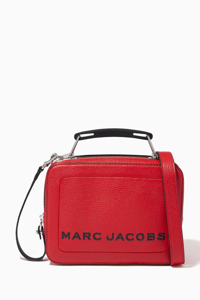 

The Mini Box Bag in Leather, Red