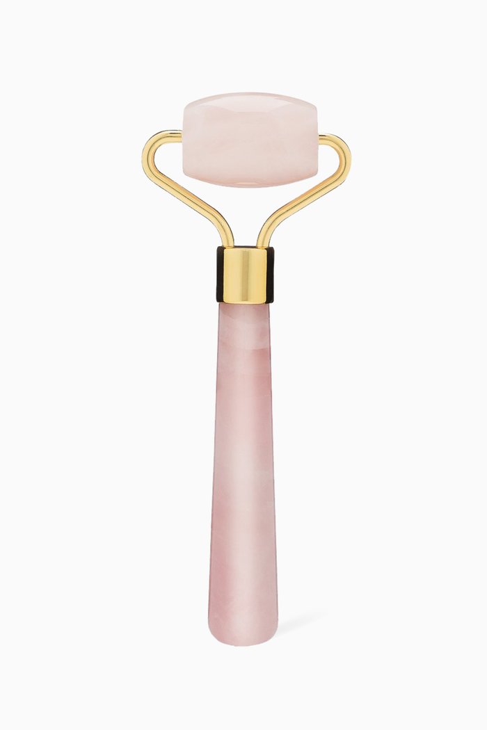 

The Mini Rose-Quartz Roller, Colourless