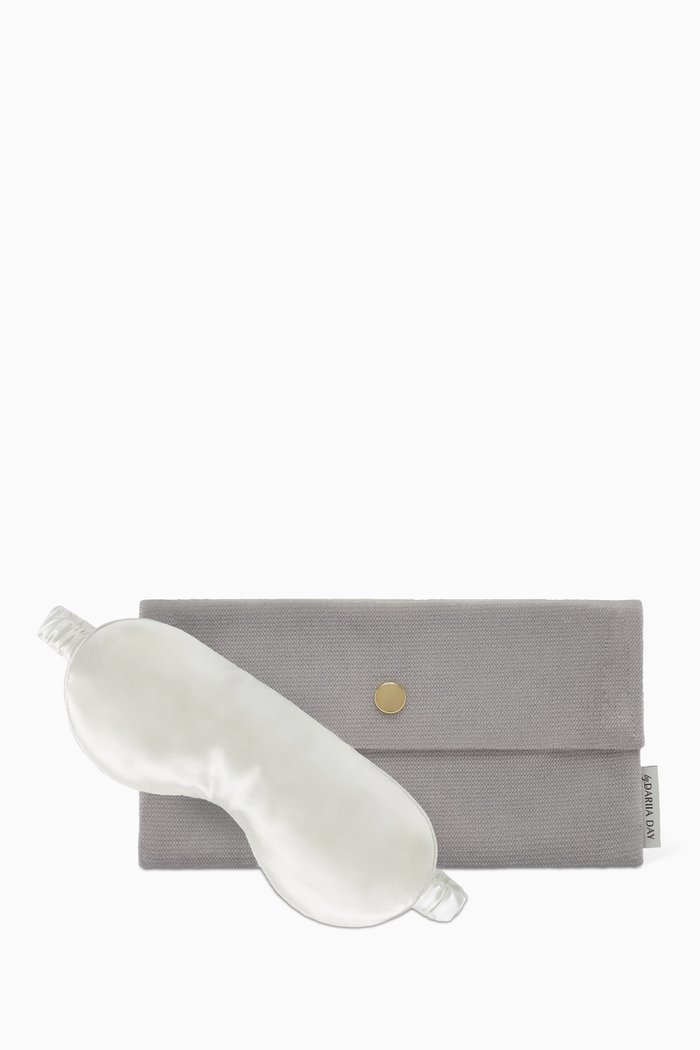 Mulberry-Silk Eye Mask, Colourless