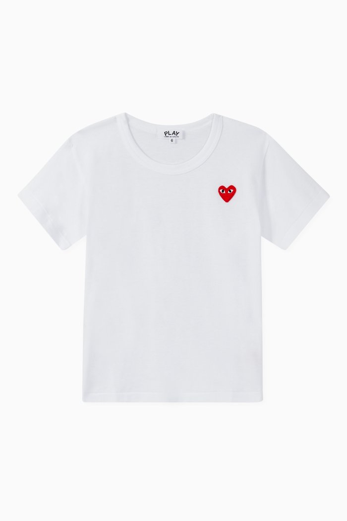 

Logo Appliqué Cotton T-Shirt, White
