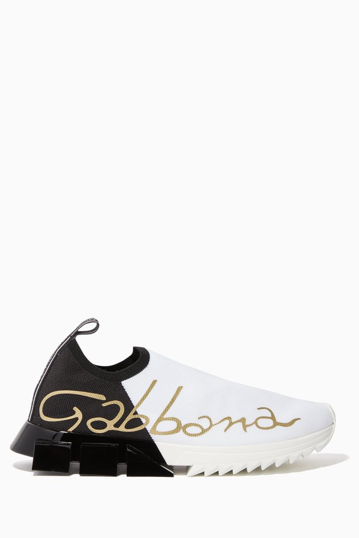 

Sorrento Colour-Block Logo Sneakers, White