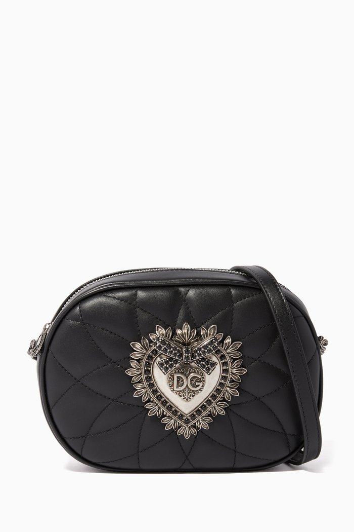

Devotion Quilted Nappa Leather Camera Bag, Black