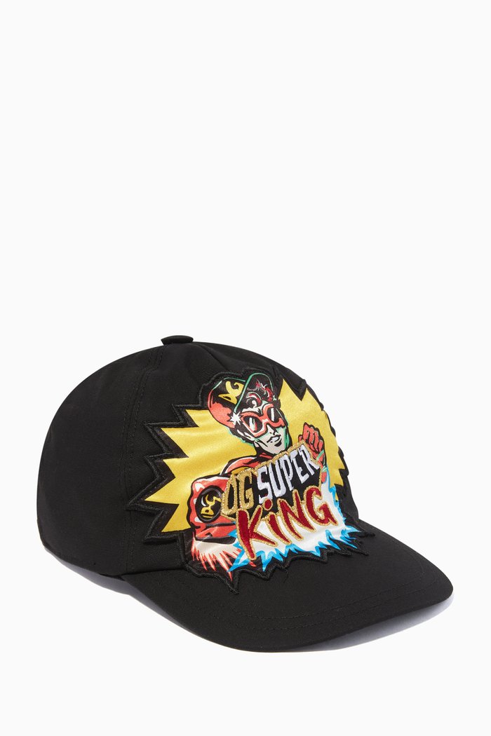 

Superhero Cotton Baseball Cap, Black