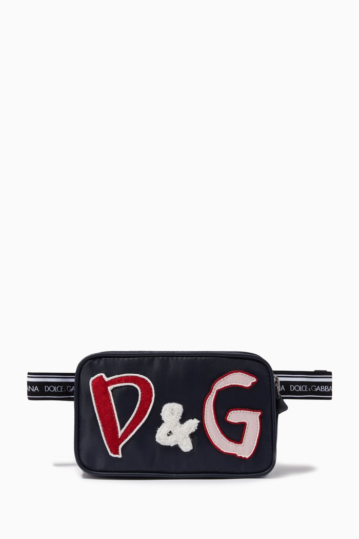 

DG Patch Belt Bag in Nylon, Blue