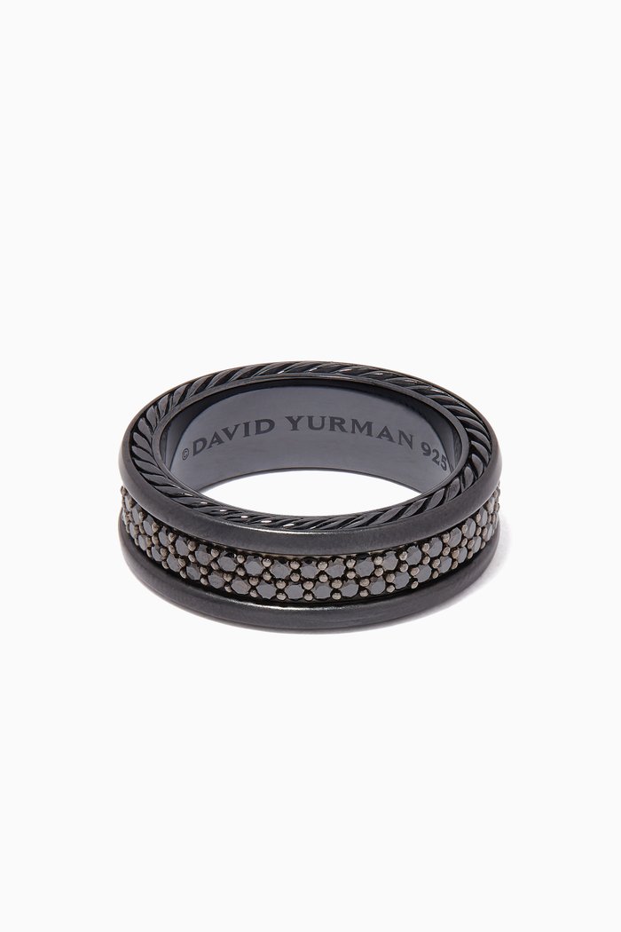 

Streamline® Black Diamond Two Row Band Ring