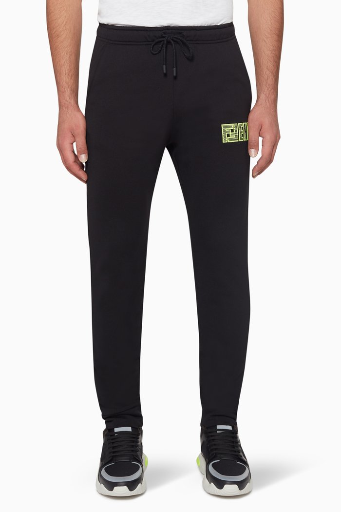 

FF Mesh Patch Track Pants, Black