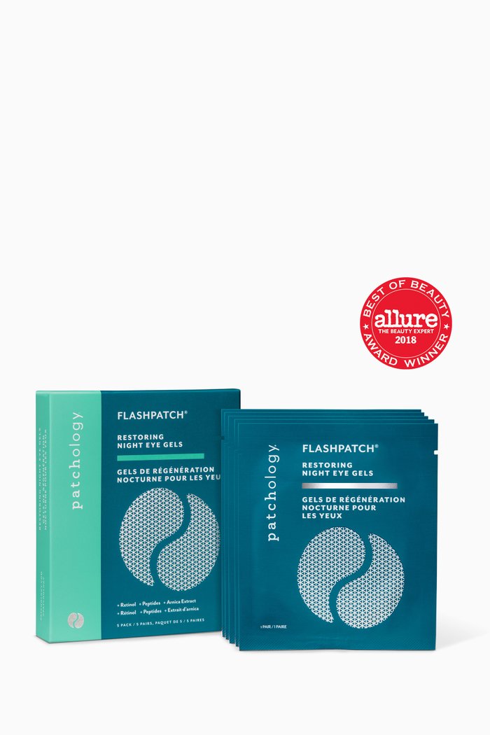 FlashPatch® Restoring Night Eye Gels, Set of 5, Multicolour