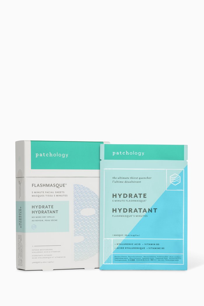 

FlashMasque Hydrate Sheet Mask, Set of 4, Multicolour