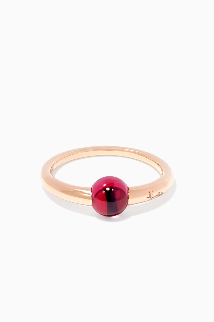 

M'ama Non M'ama Rhodolite Garnet Ring, Rose gold
