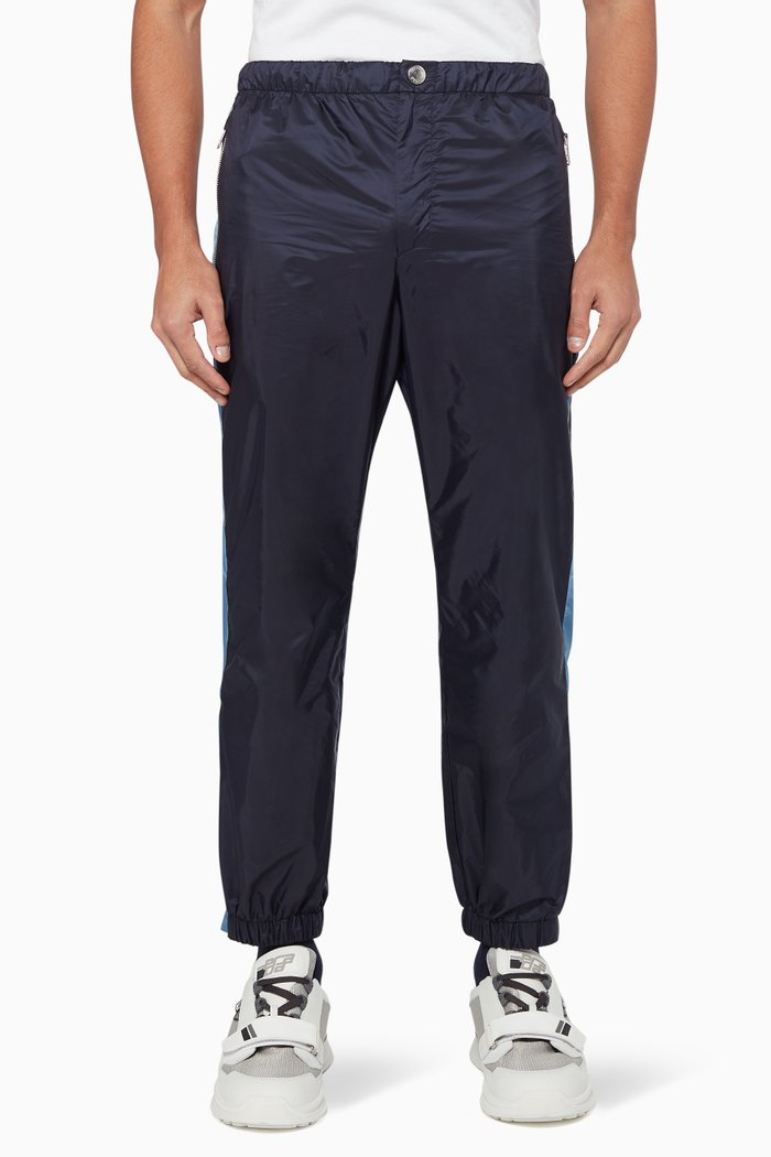 

Striped Nylon Track Pants, Blue