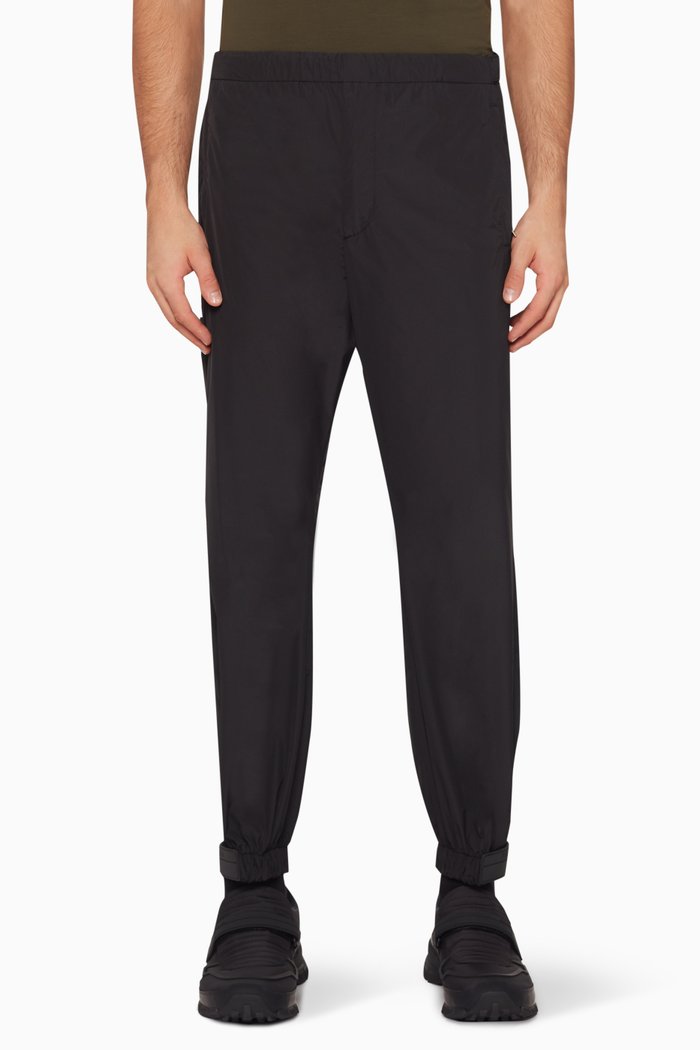 

Rubber Tag Track Pants, Black