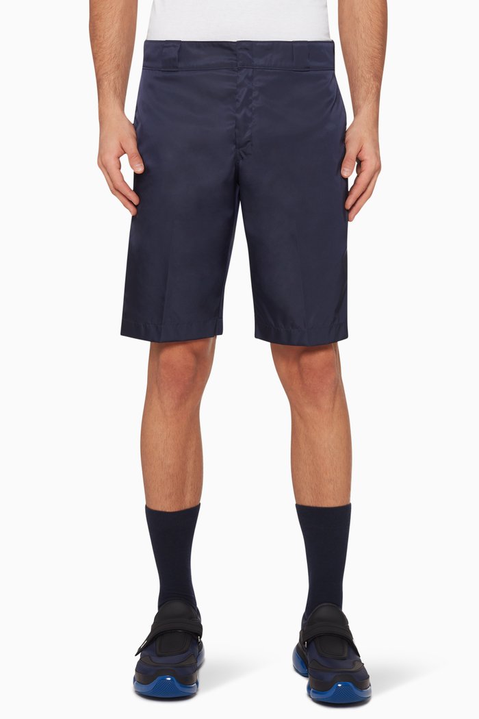 

Triangle Logo Nylon Shorts, Blue
