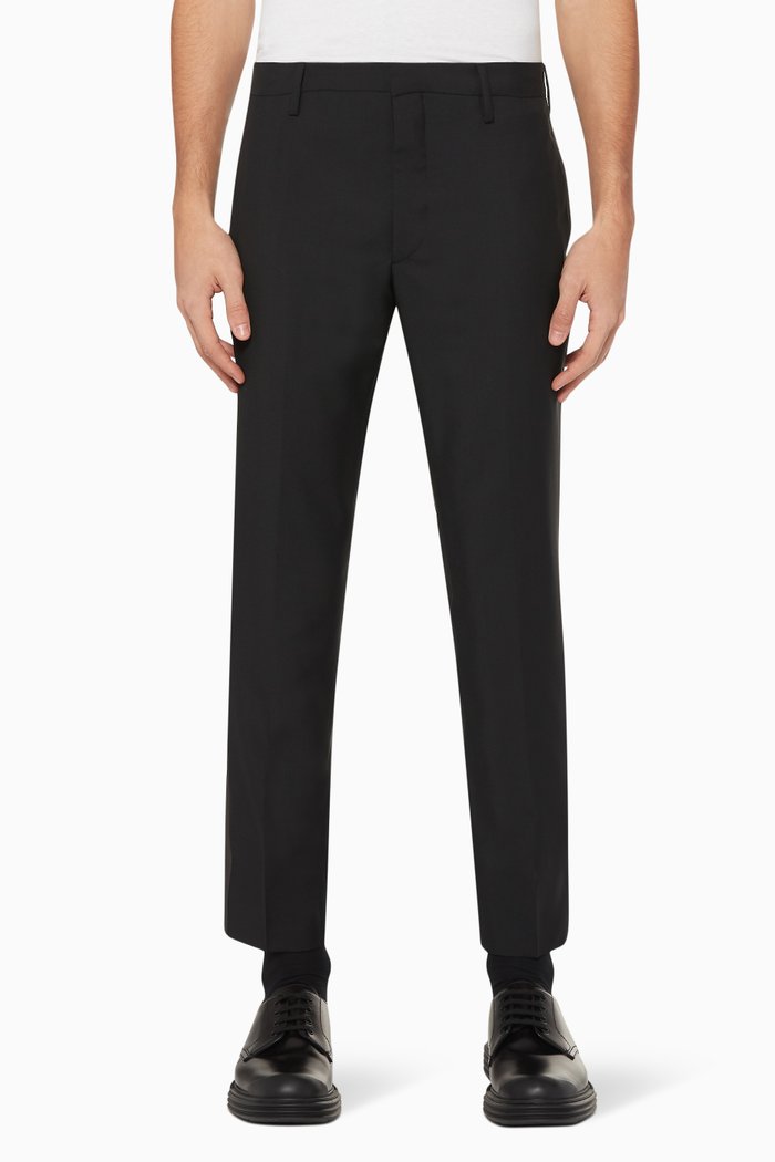 

Mohair Wool Pants, Black