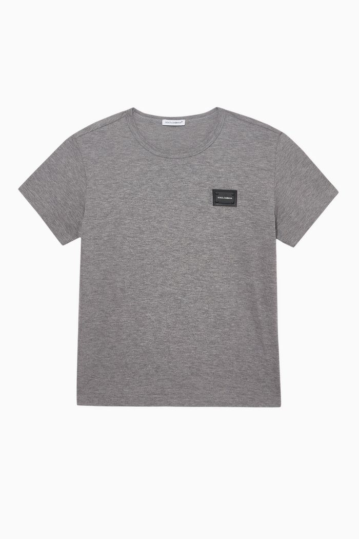 

Logo Plaque Jersey T-Shirt, Grey